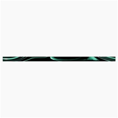Biscay Green Black Swirls Roll Up Canvas Pencil Holder (M) from ArtsNow.com Strap