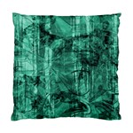 Biscay Green Black Textured Standard Cushion Case (Two Sides)