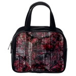 Red Black Abstract Texture Classic Handbag (One Side)