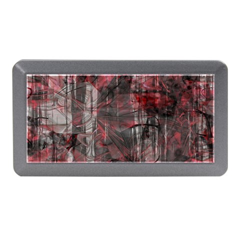 Red Black Abstract Texture Memory Card Reader (Mini) from ArtsNow.com Front