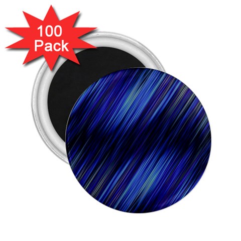 Indigo and Black Stripes 2.25  Magnets (100 pack)  from ArtsNow.com Front