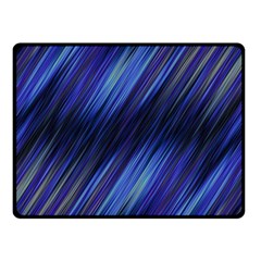 Indigo and Black Stripes Double Sided Fleece Blanket (Small)  from ArtsNow.com 45 x34  Blanket Back