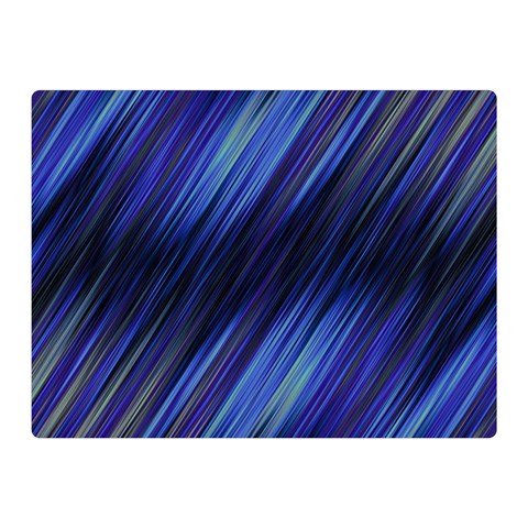 Indigo and Black Stripes Double Sided Flano Blanket (Mini)  from ArtsNow.com 35 x27  Blanket Front