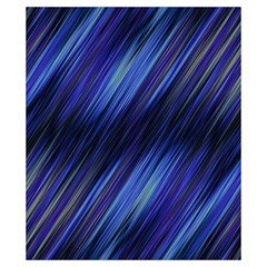 Indigo and Black Stripes Drawstring Pouch (XS) from ArtsNow.com Back