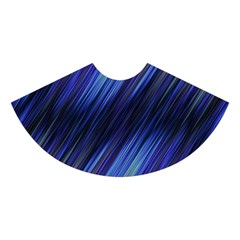 Indigo and Black Stripes Midi Sleeveless Dress from ArtsNow.com Skirt Back