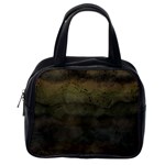 Army Green Grunge Texture Classic Handbag (One Side)