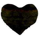 Army Green Grunge Texture Large 19  Premium Heart Shape Cushions