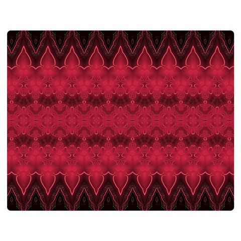 Boho Red Black Pattern Double Sided Flano Blanket (Medium)  from ArtsNow.com 60 x50  Blanket Front