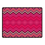 Boho Aztec Stripes Rose Pink Double Sided Fleece Blanket (Small) 
