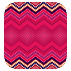 Boho Aztec Stripes Rose Pink Toiletries Pouch from ArtsNow.com Side Right