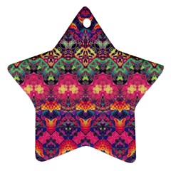 Boho Colorful Pattern Star Ornament (Two Sides) from ArtsNow.com Back