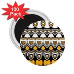 Boho Black White Yellow 2.25  Magnets (100 pack) 