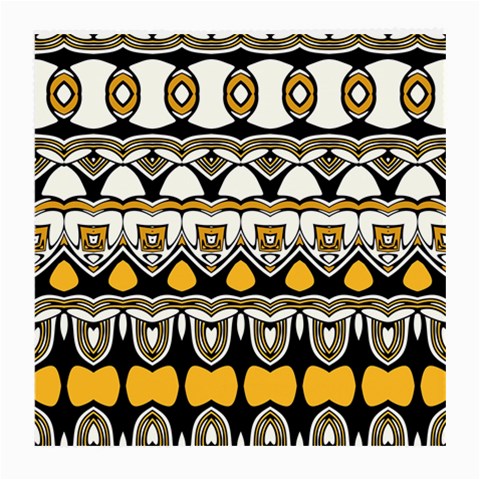 Boho Black White Yellow Medium Glasses Cloth from ArtsNow.com Front