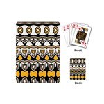 Boho Black White Yellow Playing Cards Single Design (Mini)