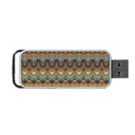 Boho Earth Colors Pattern Portable USB Flash (One Side)
