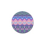 Boho Patchwork Violet Pink Green Golf Ball Marker (4 pack)