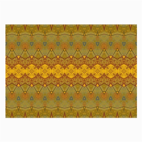 Boho Old Gold Pattern Large Glasses Cloth (2 Sides) from ArtsNow.com Front