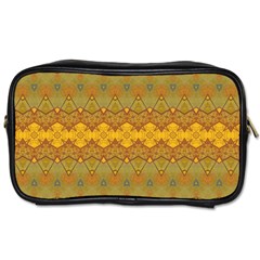 Boho Old Gold Pattern Toiletries Bag (Two Sides) from ArtsNow.com Front