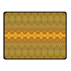 Boho Old Gold Pattern Double Sided Fleece Blanket (Small)  from ArtsNow.com 45 x34  Blanket Front