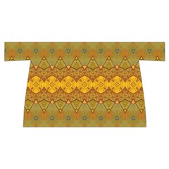 Boho Old Gold Pattern Wristlet Pouch Bag (Small) from ArtsNow.com Front