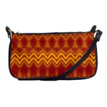 Boho Red Gold Pattern Shoulder Clutch Bag