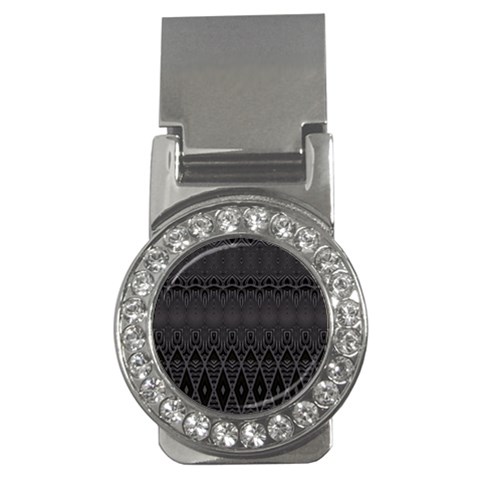 Boho Black Diamonds Money Clips (CZ)  from ArtsNow.com Front