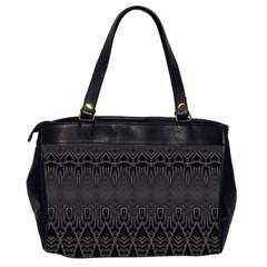 Boho Black Diamonds Oversize Office Handbag (2 Sides) from ArtsNow.com Back