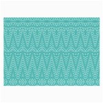 Boho Teal Pattern Large Glasses Cloth