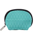 Boho Teal Pattern Accessory Pouch (Small)