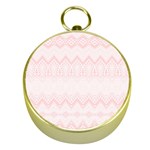 Boho Pastel Pink Pattern Gold Compasses