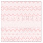 Boho Pastel Pink Pattern Large Satin Scarf (Square)
