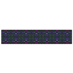 Boho Purple Green Pattern Small Flano Scarf from ArtsNow.com Front