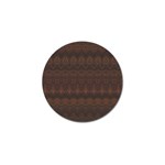 Boho Chocolate Brown Golf Ball Marker (10 pack)