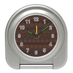 Boho Chocolate Brown Travel Alarm Clock