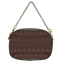 Boho Chocolate Brown Chain Purse (Two Sides) from ArtsNow.com Front