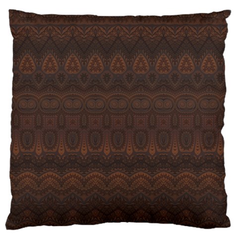 Boho Chocolate Brown Standard Flano Cushion Case (Two Sides) from ArtsNow.com Front