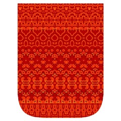 Boho Red Orange Waist Pouch (Large) from ArtsNow.com Front Pocket