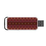 Boho Floral Pattern Portable USB Flash (Two Sides)
