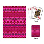 Boho Bright Pink Floral Playing Cards Single Design (Rectangle)