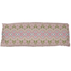 Boho Pastel Spring Floral Pink Body Pillow Case Dakimakura (Two Sides) from ArtsNow.com Front