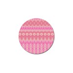 Boho Pink Floral Pattern Golf Ball Marker (10 pack)