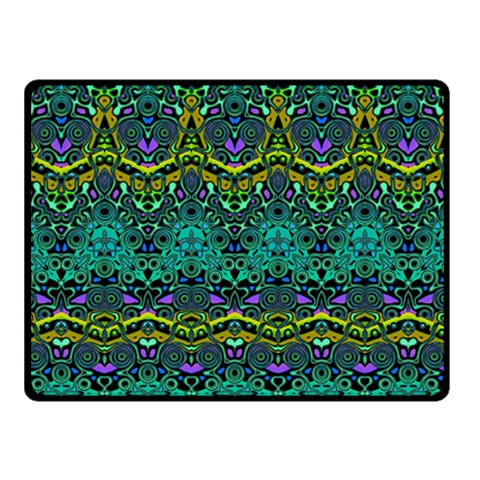 Boho Emerald Green Double Sided Fleece Blanket (Small)  from ArtsNow.com 45 x34  Blanket Front