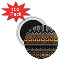 Boho Brown Blue 1.75  Magnets (100 pack) 