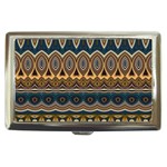 Boho Brown Blue Cigarette Money Case