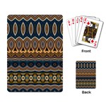 Boho Brown Blue Playing Cards Single Design (Rectangle)