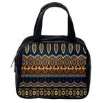 Boho Brown Blue Classic Handbag (One Side)