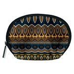 Boho Brown Blue Accessory Pouch (Medium)