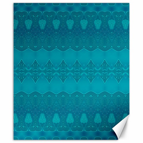 Boho Teal Pattern Canvas 20  x 24  from ArtsNow.com 19.57 x23.15  Canvas - 1