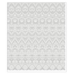 Boho White Wedding Lace Pattern Duvet Cover Double Side (California King Size) from ArtsNow.com Front