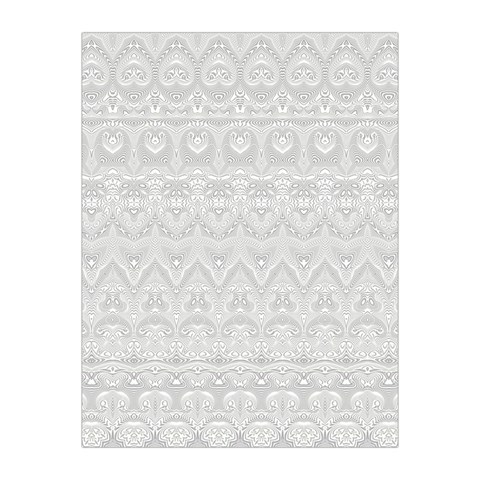 Boho White Wedding Lace Pattern Medium Tapestry from ArtsNow.com Front